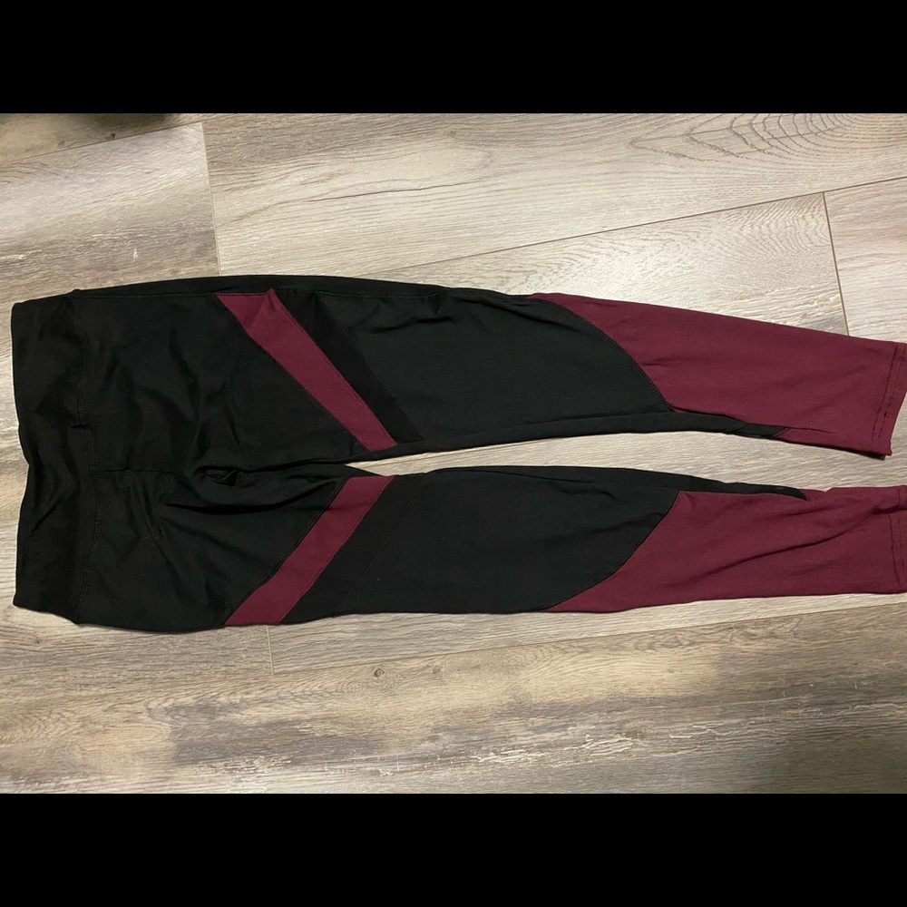 Black and Marrón Leggings